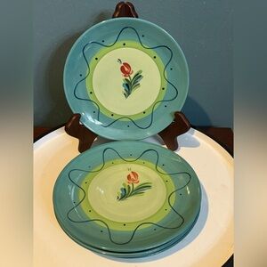 Southern Living at Home SLAH Set of 4 Provence Salad Plates Gail Pittman
